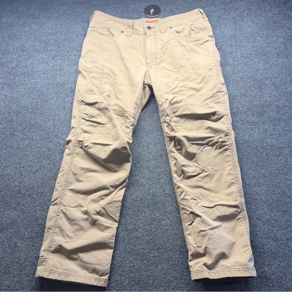 L.L. Bean Men's Hiking Pants Tan 33x29 Cotton Blend Rugged Durable Outdoor Wear